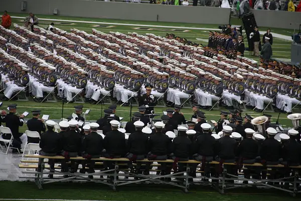 The graduates await the leadership of USMA, the Army's...
