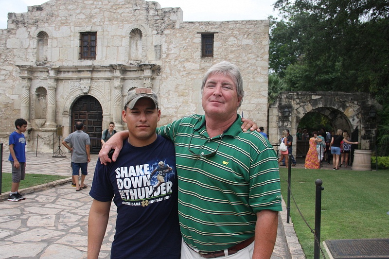Gabe and Tom at the Alamo