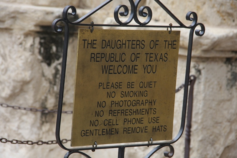 The interior of the Alamo is a sacred place and is treated as such