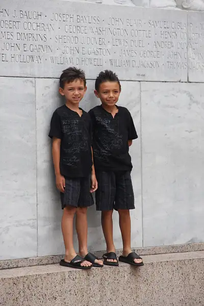 Young lads at the Alamo memorial by ThomasCarroll235