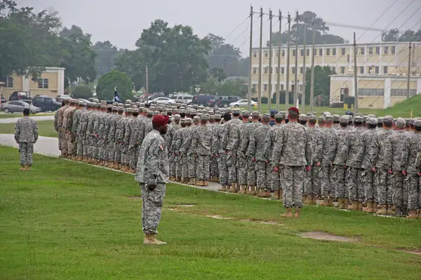 Airborne graduates prepare to move out by...