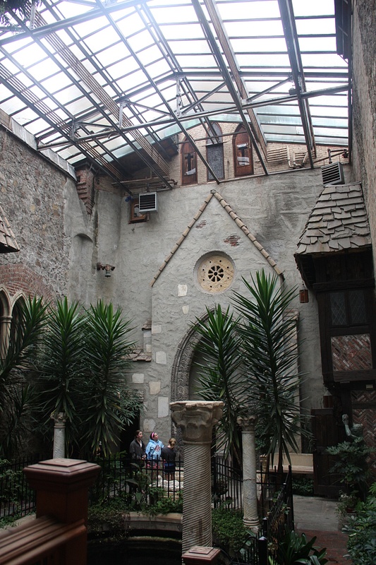 The indoor courtyard