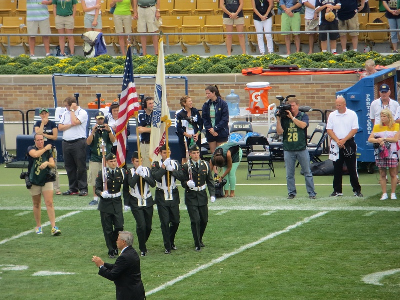 ND's Army ROTC bring out the colors