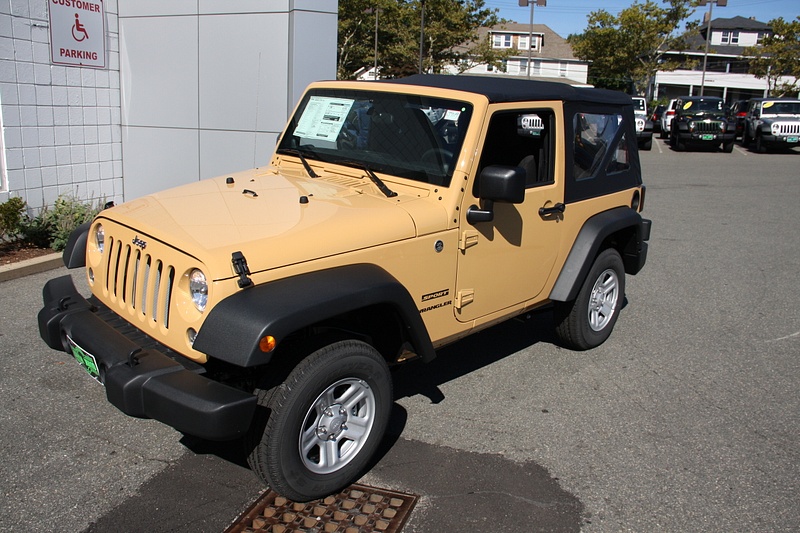 Another view of of brand new, very basic 2013 Wrangler Sport.