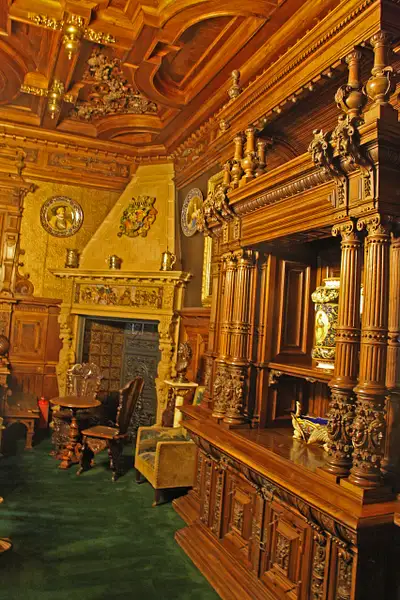 Ornate and opulant-Peles Castle interior by...
