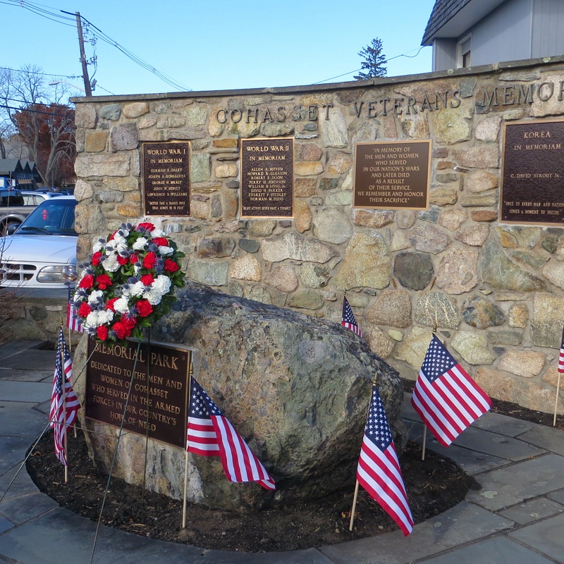 Cohasset's Veterans Memorial-Gabe's name will soon be inscribed in the 