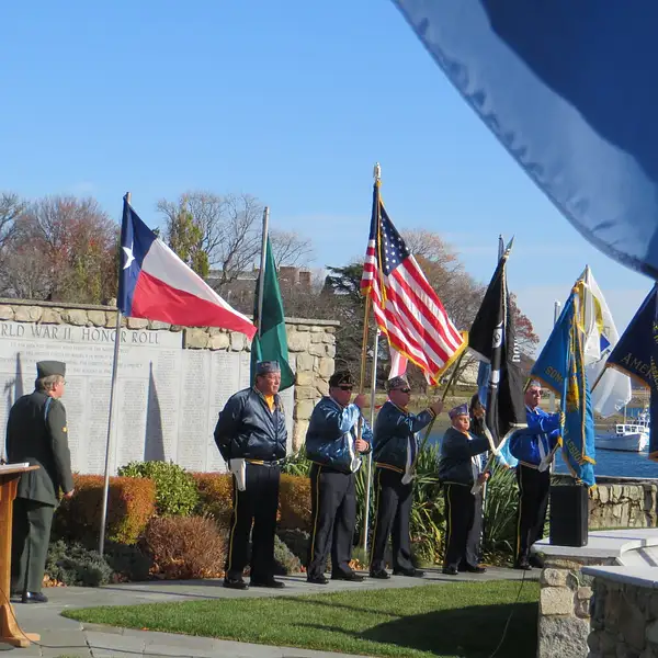 Veterans Day Ceremony, Cohasset Harbor by...