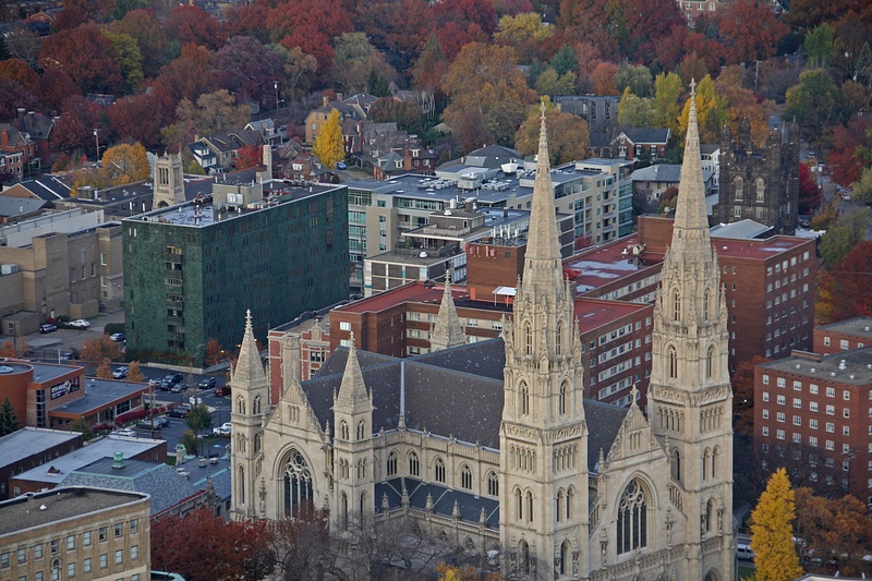 View from the 37th floor of Pitt's Cathedral of Learning