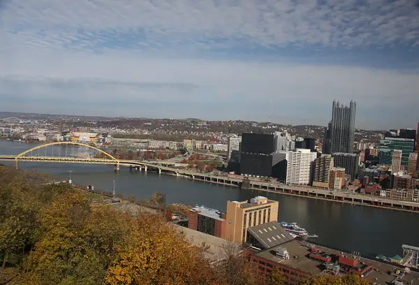 The Monongahela River and downtown Pittsburgh from Mt....