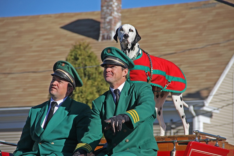 The drivers and the Bud Dalmation, named 