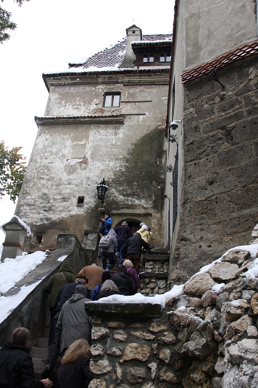 The final climb to the castle