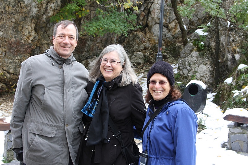 Paul, Laurie and Georgia at Bran Castle