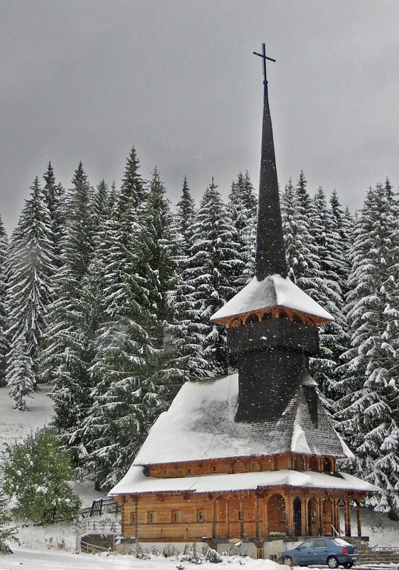 Country Church in the Carpathians