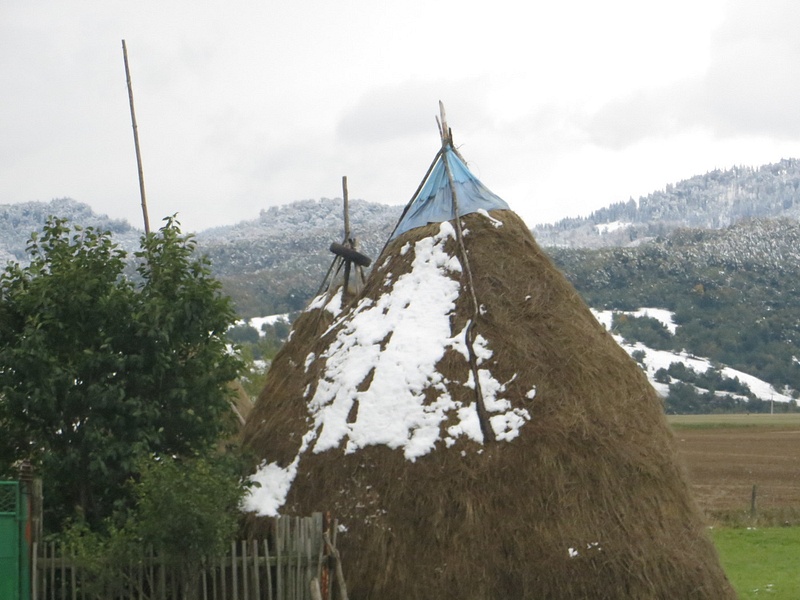 Hay shelter, Transylvania