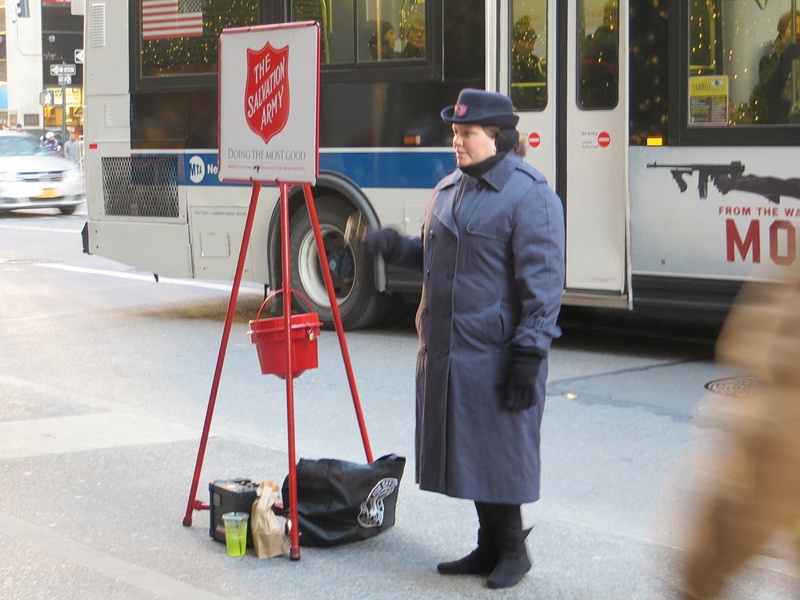 The Salvation Army faitfully raising money for the poor for generations