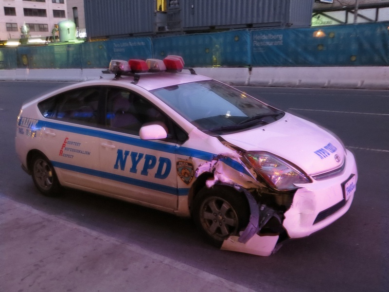 Ironic-An NYPD Traffic Safety vehicle
