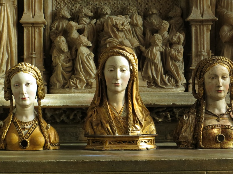 The Cloisters-Medieval busts of female saints