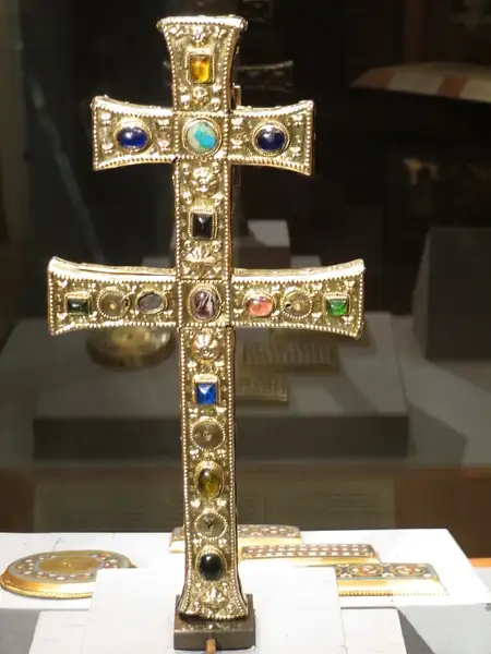 The Cloisters-Medieval Jewel studded Cross by...
