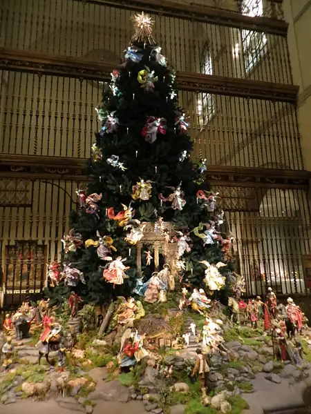The famous Angel Tree and Neapolitan Baroque Crèche,...