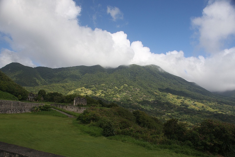 View of Mt Limuiga from Brimstone Hill Fortress