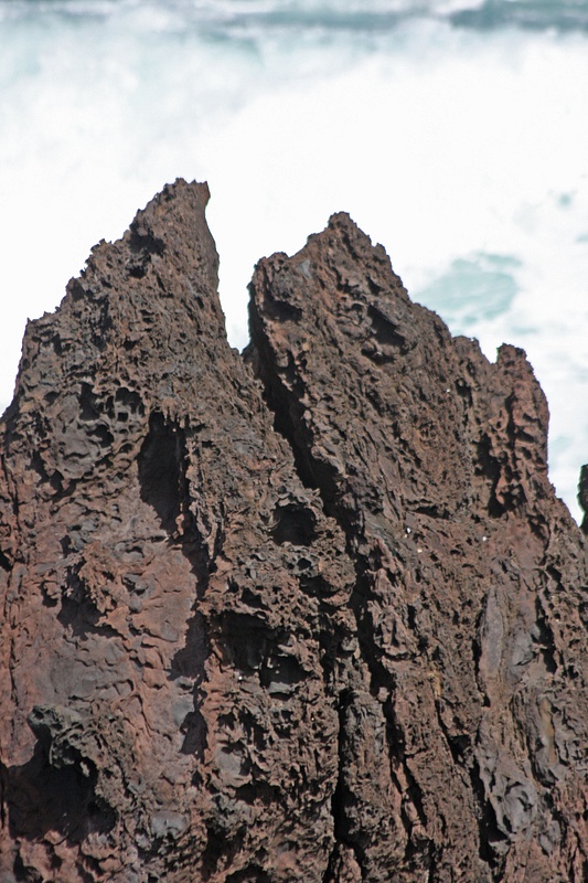 Hardened volcanic lava