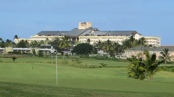 Royal St Kitts Golf Club. Marriott in the distance. by...