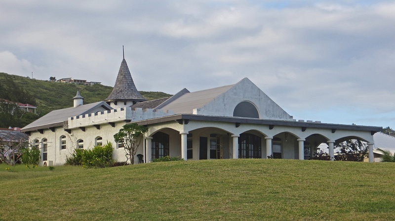 A private residence abutting Royal St Kitts Golf Club