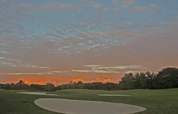 Sundown over the golf course from Don's & Gwen's...