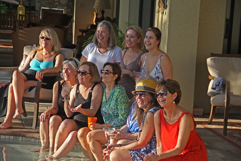 The ladies of Princeton at Kim's and Gerry's Beautiful Naples home