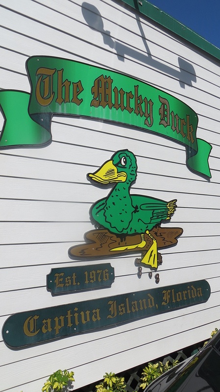 Lunch at the Mucky Duck Pub on Captiva Island