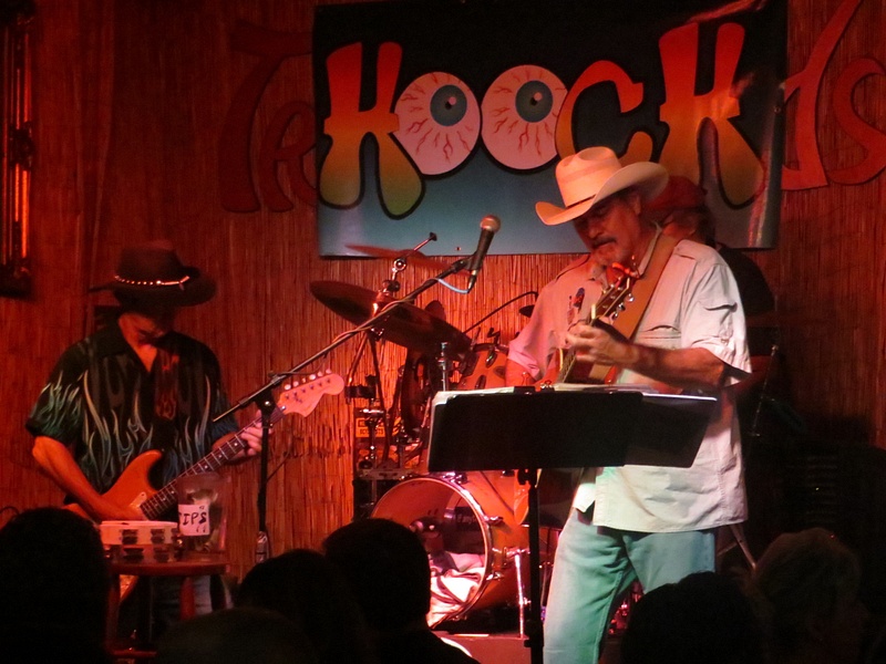 The southern rock/coutry band Hooch rocks out at the Trade Winds bar, a cozy hole in the wall joint.