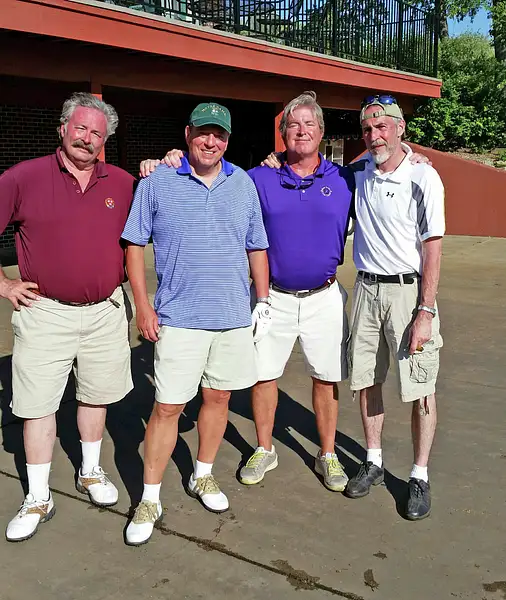 Bill, Gary, Tom and Dave-Postround at Blackthorne GC by...