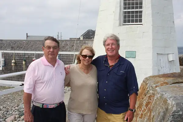 Bill, Jill and Tom at Scituate Lighthouse by...