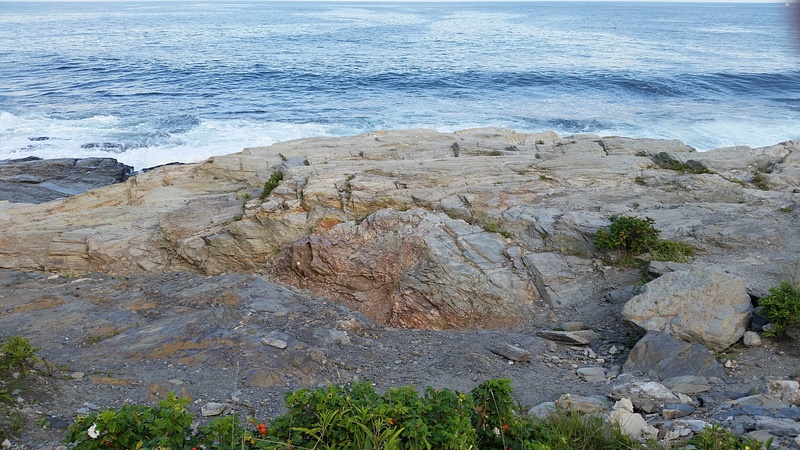 Beavertail's rocky coast