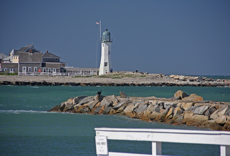 Scituate Light from the southside of the harbor
