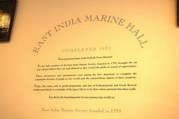 East India Marine Hall, Peabody Essex Museum by...