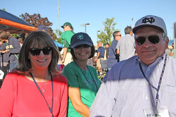 Susan, Sig and Jim at the celebrated Phillipoff Tailgate...
