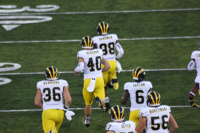 The Wolverines take the field