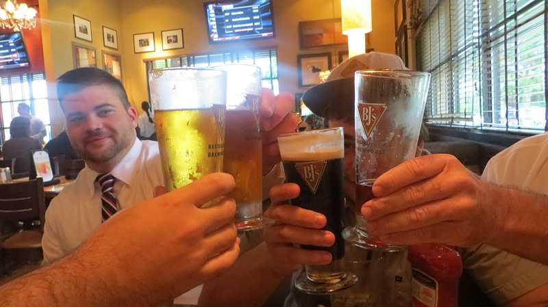 A toast to the graduate at BJ's Pub, Gainesville