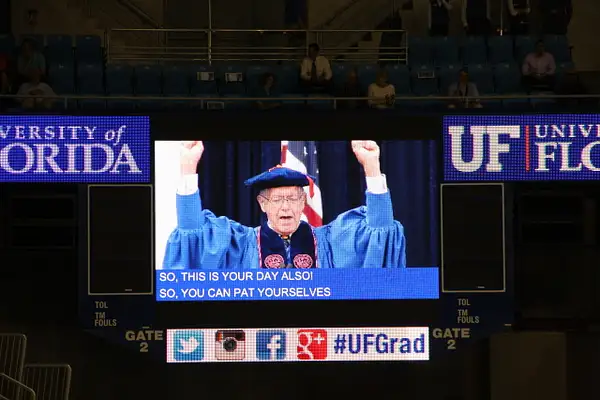 The Provost tells the graduates 'This is your day! Pat...
