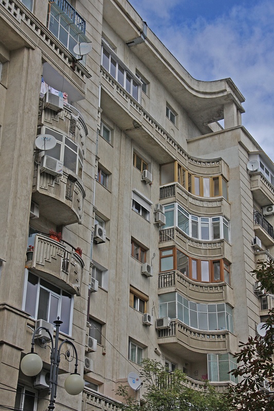 Communist era apartment building, Bucharest
