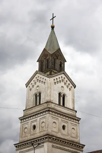 Tower-Bărăția Catholic Church, Bucharest by...