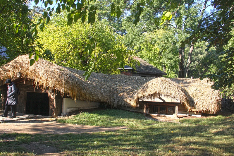 Earth houses of Straja, dug in to the ground and topped with thatch