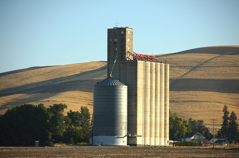 A big grain silo