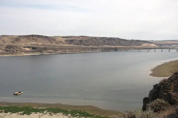 The Columbia River from Vantage, WA-Water levels are...