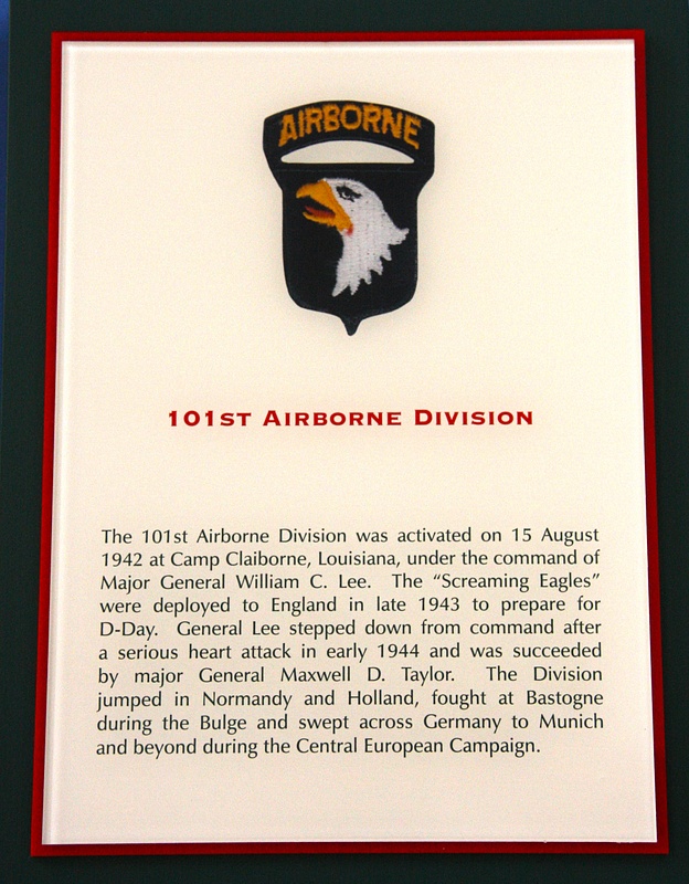 The Screaming Eagles, originally paratroopers, now an Air Assault (helicopter attack) Division