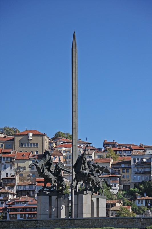 Monument of the Asens in Veliko Tarnovo, Bulgaria