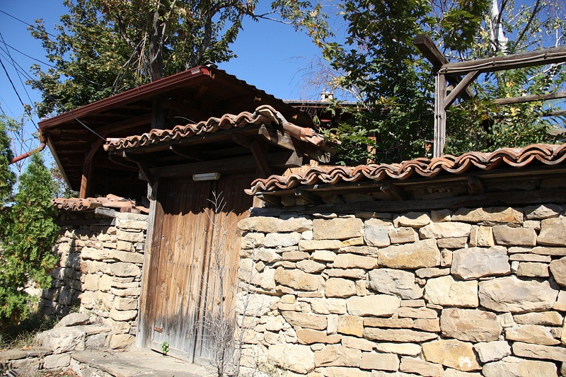 Arbanasi-Old stone wall surrounding a residential compound