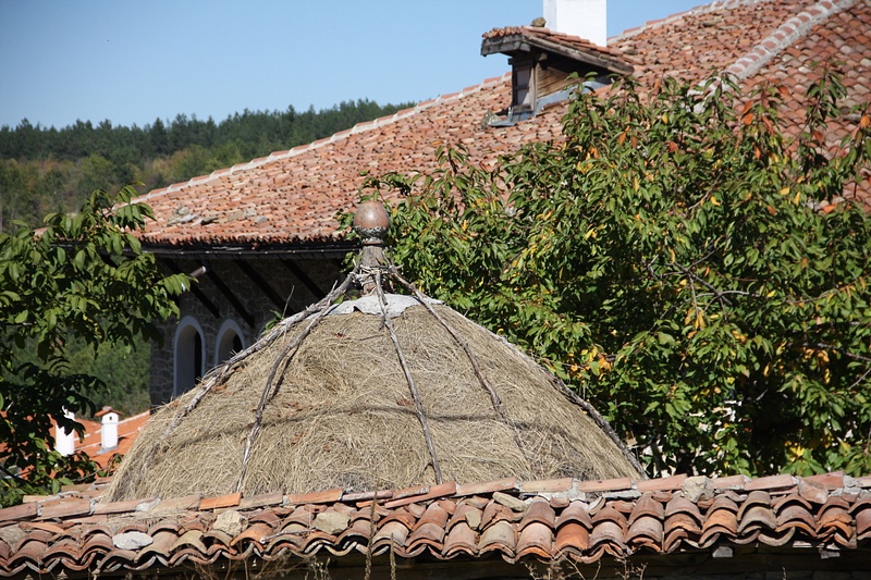 Unusual thatched dome, Arbanassi