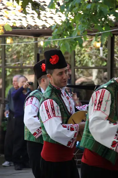 Bulgarian Folk Dancers and Musicians, Arbanassi by...